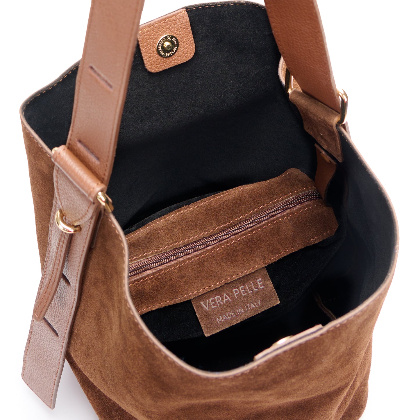 Dark Tan Suede Bag