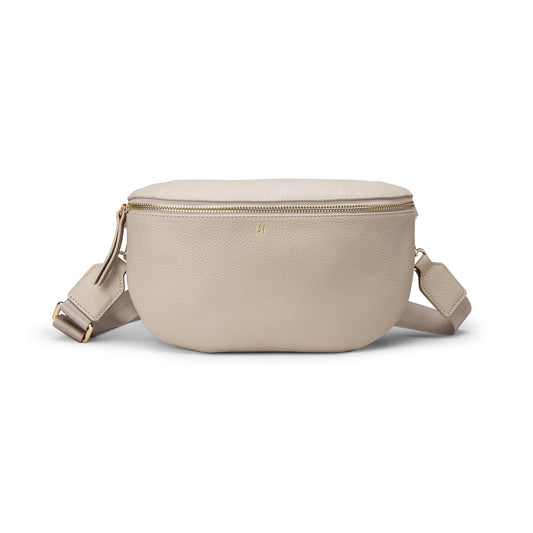 Personalised Stone Leather Bumbag