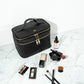 Personalised Black Saffiano Leather Vanity Case