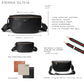 Personalised Black Leather Bumbag