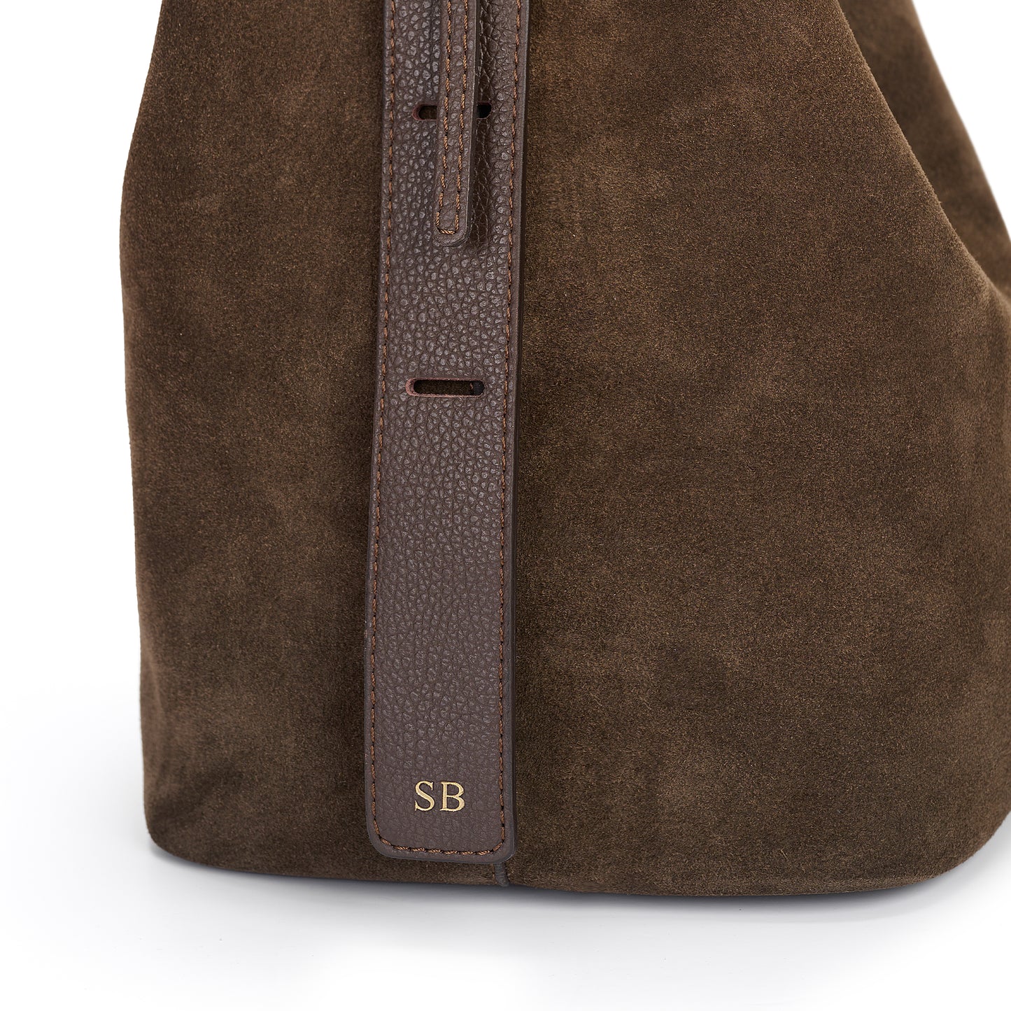 Dark Chocolate Suede Bag
