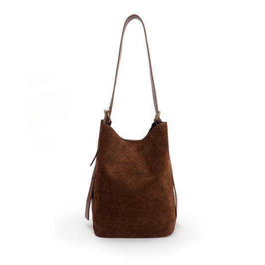 Dark Tan Suede Bag