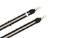 Black with Cream Stripe Detachable Adjustable Bag Straps