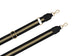 Black with Gold Stripe Detachable Adjustable Bag Straps