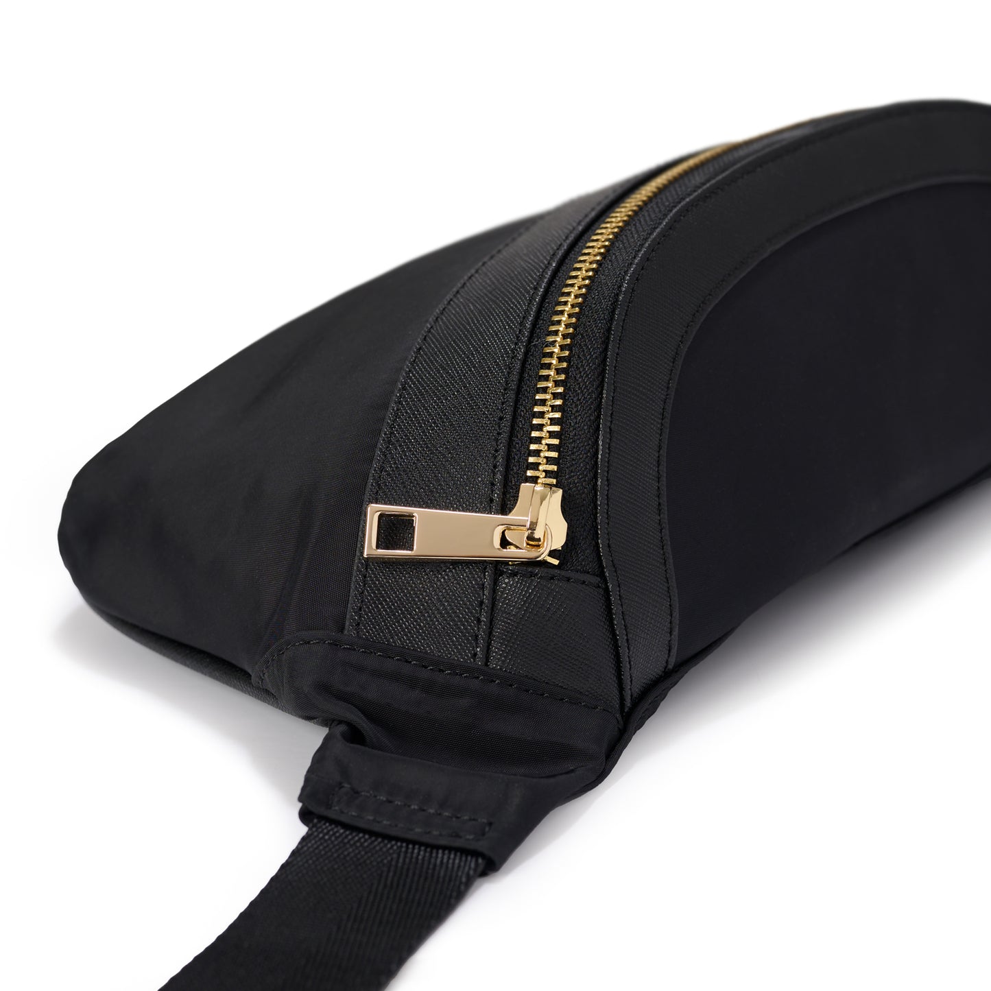 Black & Gold Nylon Bumbag