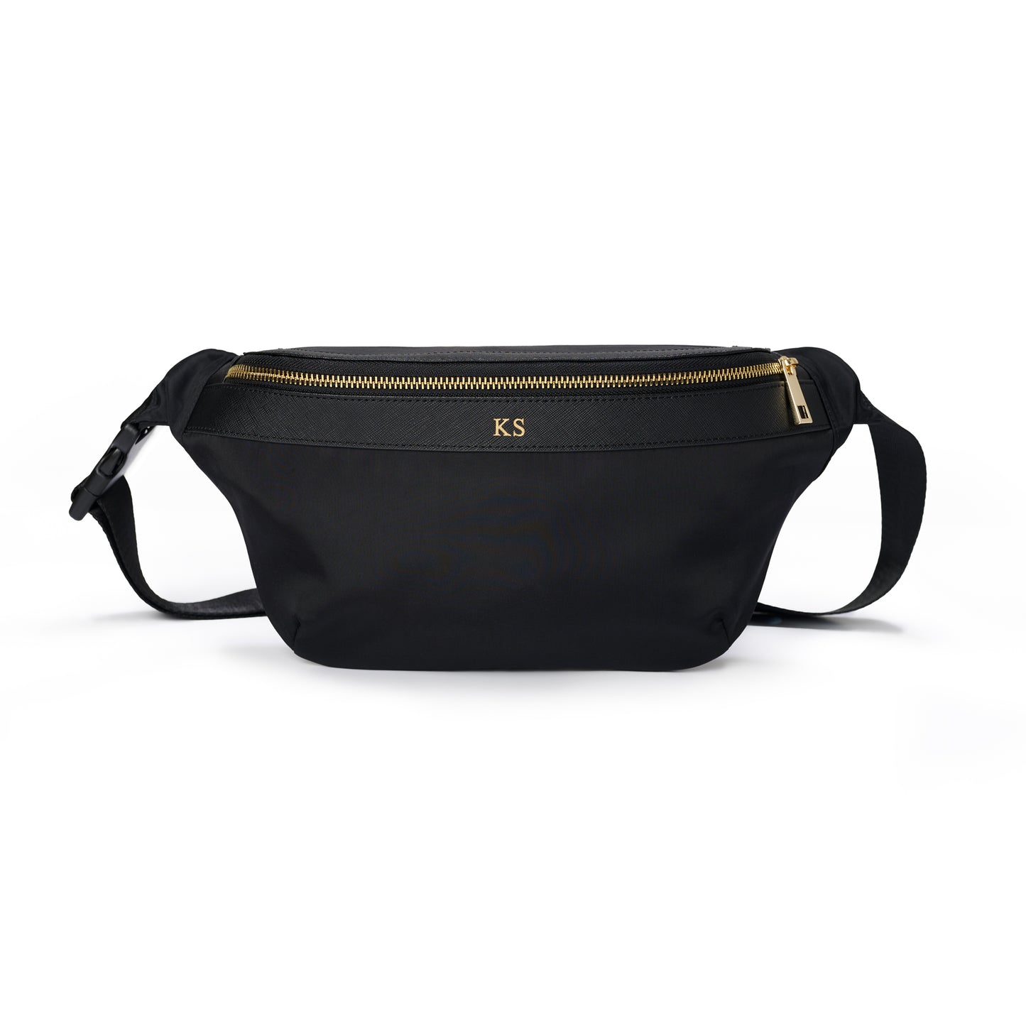 Black & Gold Nylon Bumbag