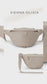 Personalised Stone Leather BumBag – Leather Belt Bag Crossbody Fanny Pack