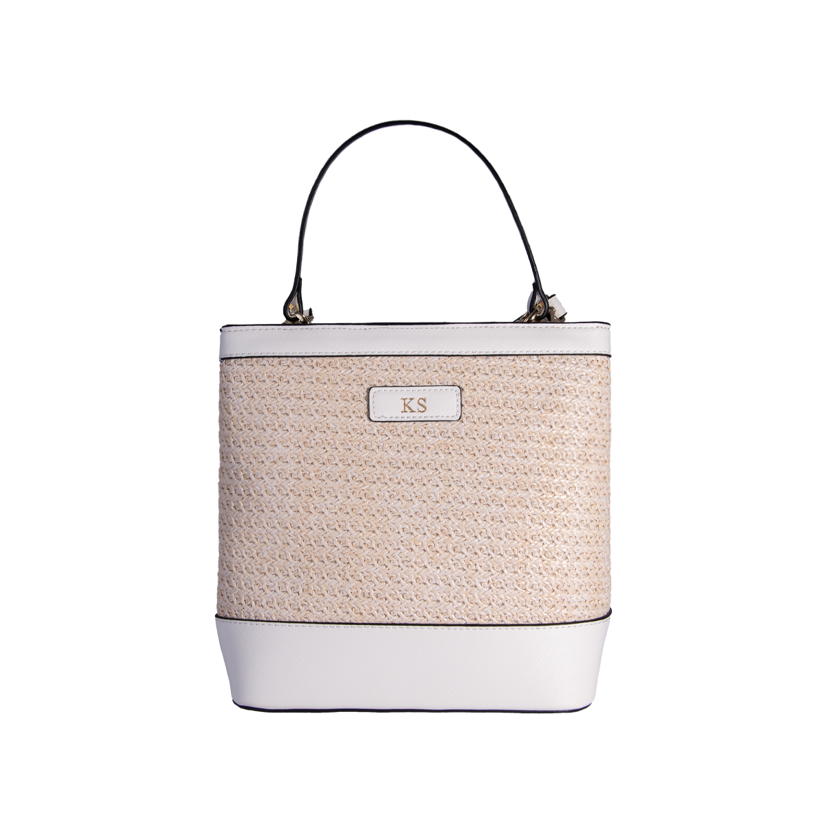 Personalised White Bucket Bag