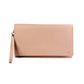 Personalised Nude Saffiano Leather Clutch Bag
