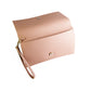 Personalised Nude Saffiano Leather Clutch Bag