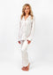 Personalised Satin Marble Long Pyjama Set