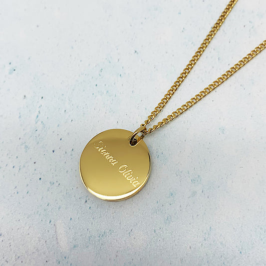 Gold Adjustable Name Necklace