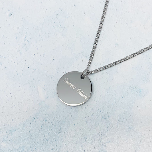 Silver Adjustable Name Necklace