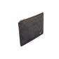 Personalised Saffiano Black Leather Pouch